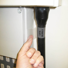 Self-lam Grey 16.2-36.4mm wire diam 38.1mm(W) x 152.4mm(H) x 50 labels (M6-34-427-GY)