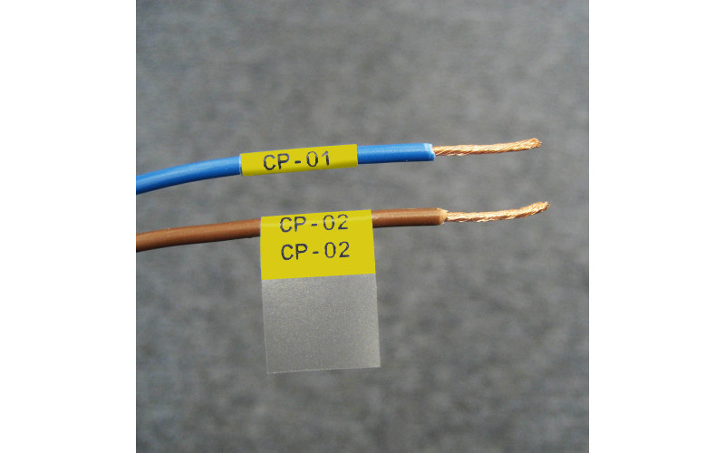 Self-lam Yellow 2.0-3.0mm wire diam 6.4mm(W) x 19.1mm(H) x 750 labels (M6-10-427-YL)