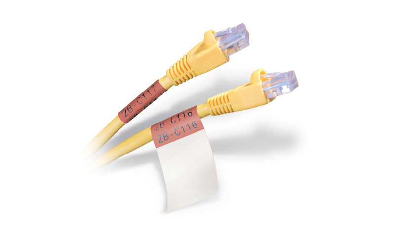 Self-lam Brown 4.0-8.1mm wire diam 12.7mm(W) x 38.1mm(H) x 500 labels (M6-29-427-BR)