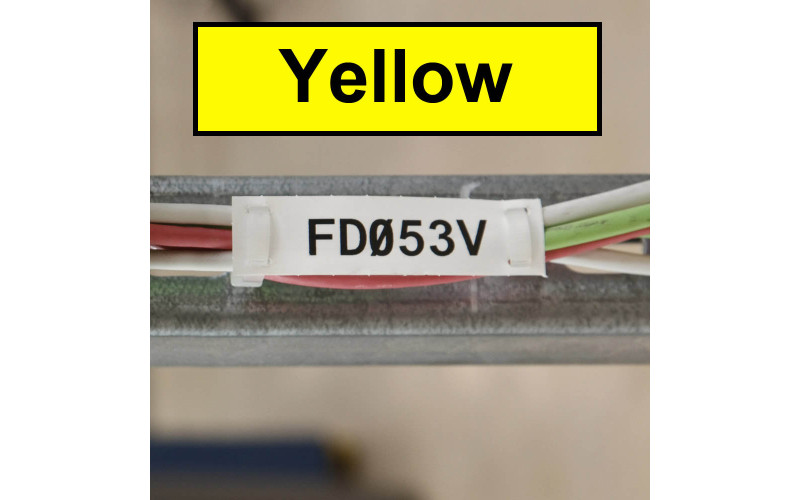 Polyethylene Tag, Yellow, 19.1mm(W) x 76.2mm(H) x 100 tags, (M6-12-109-YL)