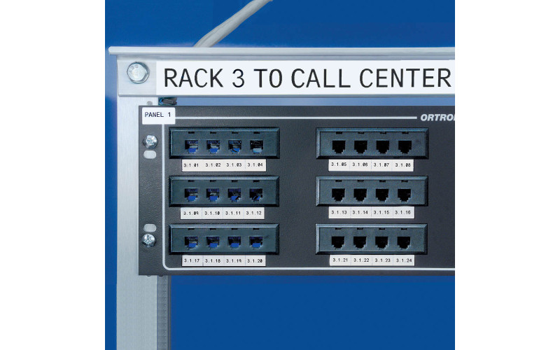 Nylon Cloth Continuous Label 12.7mm x 4.8m, Black/White (M4C-500-499) Nylon Cloth Continuous Label 12.7mm x 4.8m, Black/White (M4C-500-499)