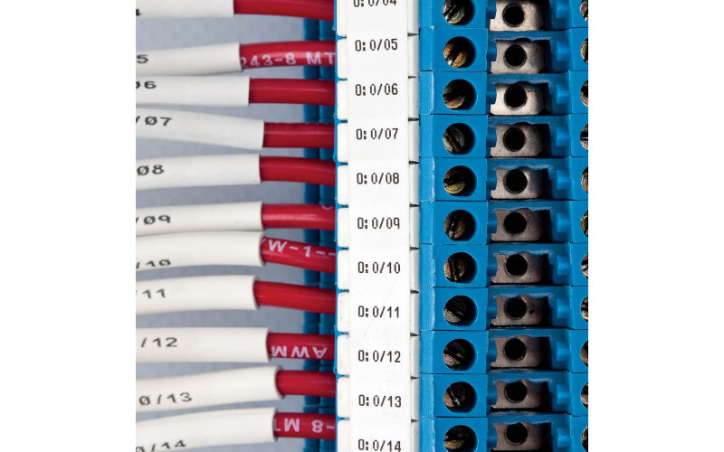 White Terminal Block polyester, 8mm x 15 metres (M6C-8-422-TB)