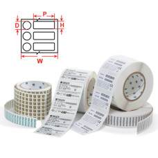 Brady Labels Freezerbondz THT-163-492-3, Vial Side and Top x 3,000 labels