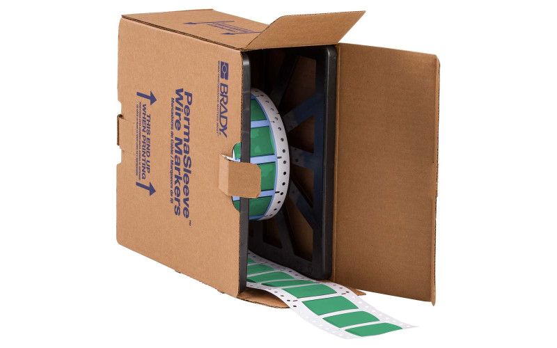 Green Permasleeves 50.80mm(w) x 31.80mm(h) x 100 roll (3PS-750-2-GR-S) Green Permasleeves 50.80mm(w) x 31.80mm(h) x 100 roll (3PS-750-2-GR-S)