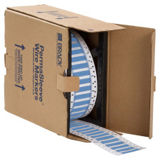 Blue Permasleeves 50.80mm(w) x 4.60mm(h) x 500 roll (3PS-094-2-BL-S)