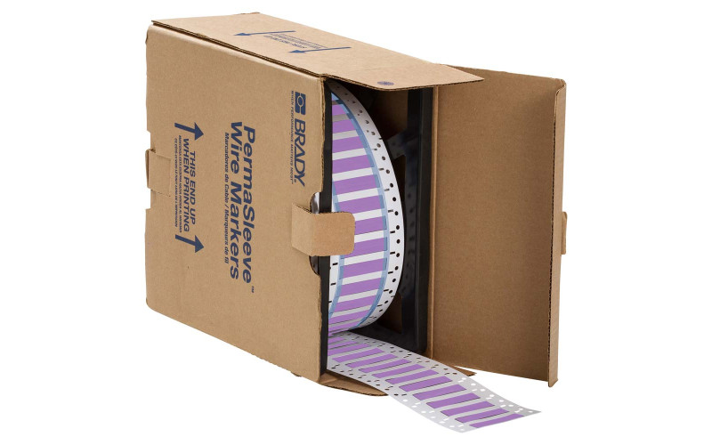 Violet Permasleeves 50.80mm(w) x 8.50mm(h) x 500 roll (3PS-187-2-VT-S)