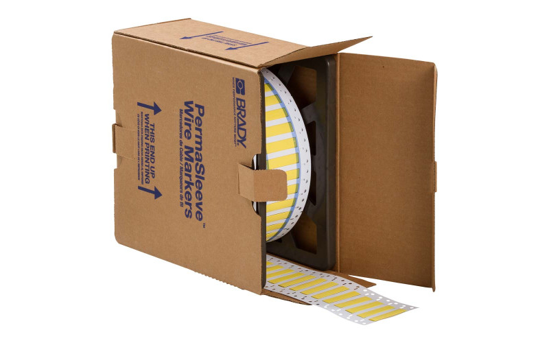 Yellow Low Smoke Halogen Free Sleeves 25.40 x 6.00mm(h) x 5000 roll (LSZH-125-2-YL-2)