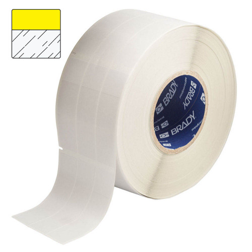 Self-lam Cable Labels YELLOW 25.40 mm x 36.50 mm x 10,000 roll (THT-9-427-10-YL)