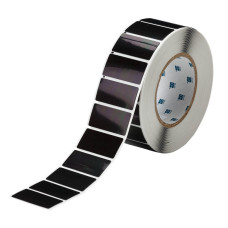 Raised Profile Labels THTEP-03-7593-BK, 15mm x 27mm x 1500 - Black