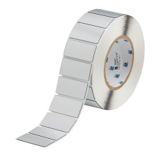 Raised Profile Labels THTEP-03-7593-SV, 15mm x 27mm x 1500 - Silver