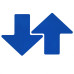 Toughstripe Floor Arrows 51mm x 127mm - Blue