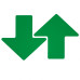 Toughstripe Floor Arrows 76mm x 203mm - Green