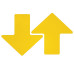 Toughstripe Floor Arrows 51mm x 127mm - Yellow