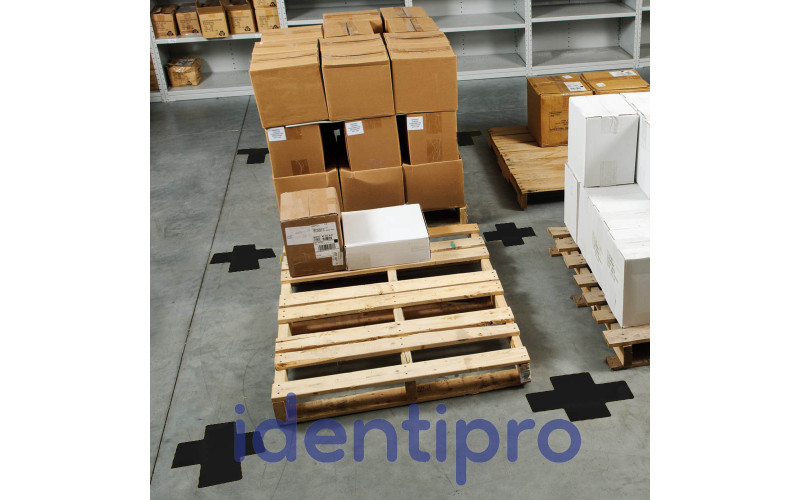 Toughstripe Floor Crosses 51mm x 127mm - Black