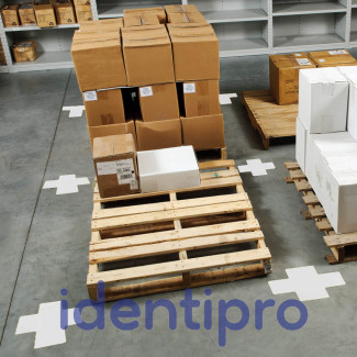 Toughstripe Floor Crosses 76mm x 203mm - White Toughstripe Floor Crosses 76mm x 203mm - White