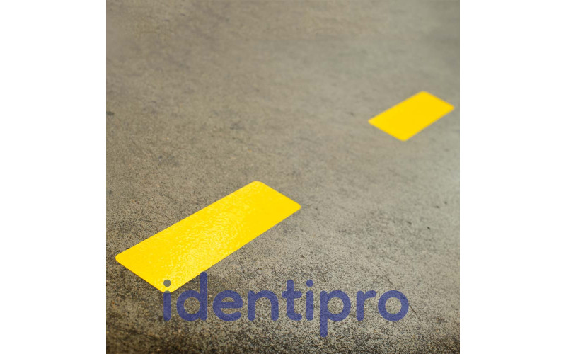 Toughstripe Pre-Spaced Dashes, 51mm x 203mm x 30m roll - Yellow