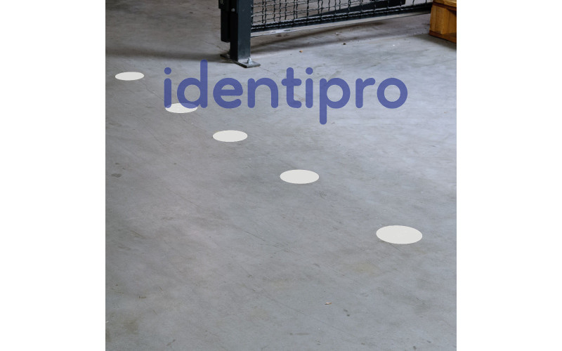 Toughstripe Pre-Spaced Dots, 89mm x 30m roll - White Toughstripe Pre-Spaced Dots, 89mm x 30m roll - White