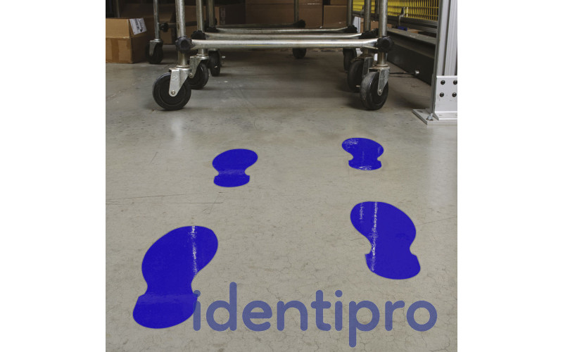 Toughstripe Floor Footprint Shapes 254mm x 89mm - Blue