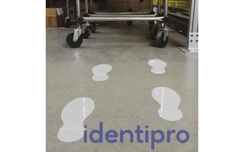 Toughstripe Floor Footprint Shapes 254mm x 89mm - White