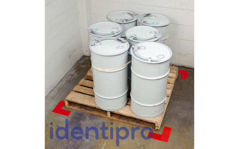 Toughstripe Floor 'L' Shapes 51mm x 127mm - Red