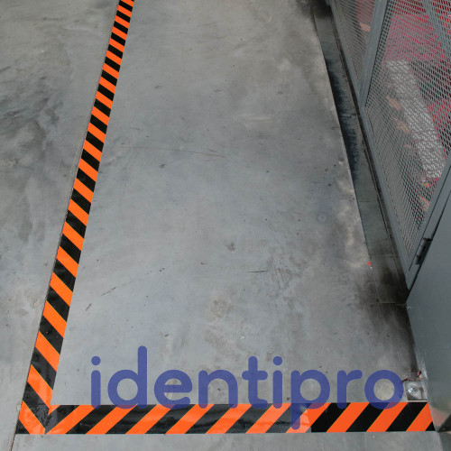 Toughstripe Floor Tape 76mm x 30m - Black/Orange
