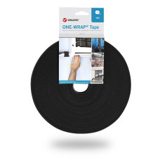 Velcro One-Wrap Tape 10mm x 25m Black
