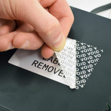 Brady Tamper Evident VOID White Labels THT-17-7546-3, 25.40mm x 50.80mm x 3,000 labels